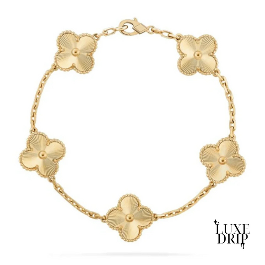 Lucky Clover Gold Bracelet